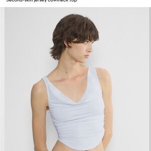 Aritzia Wilfred blue top